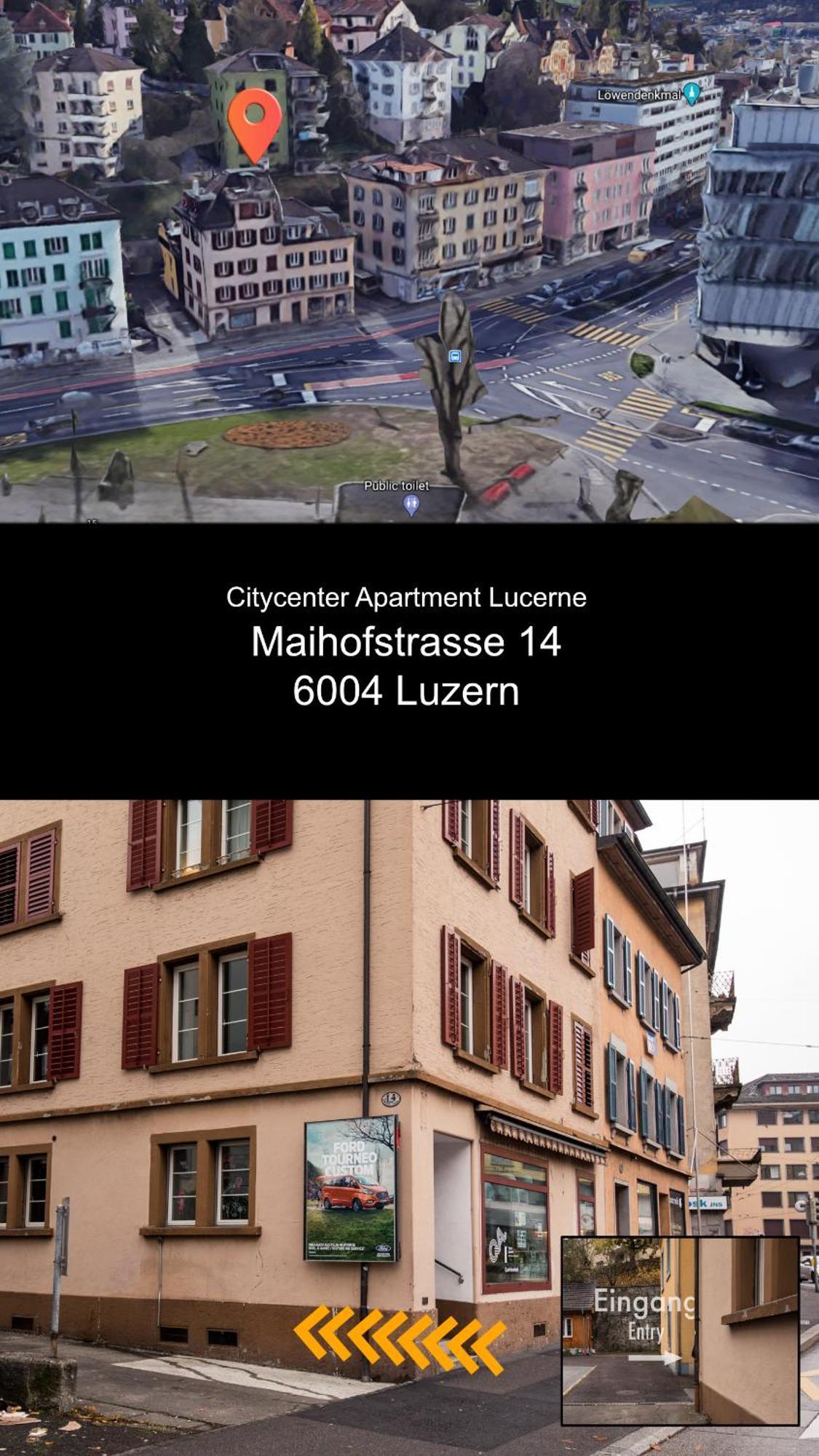 Citycenter Apartment With Parking Lucerna Exterior foto